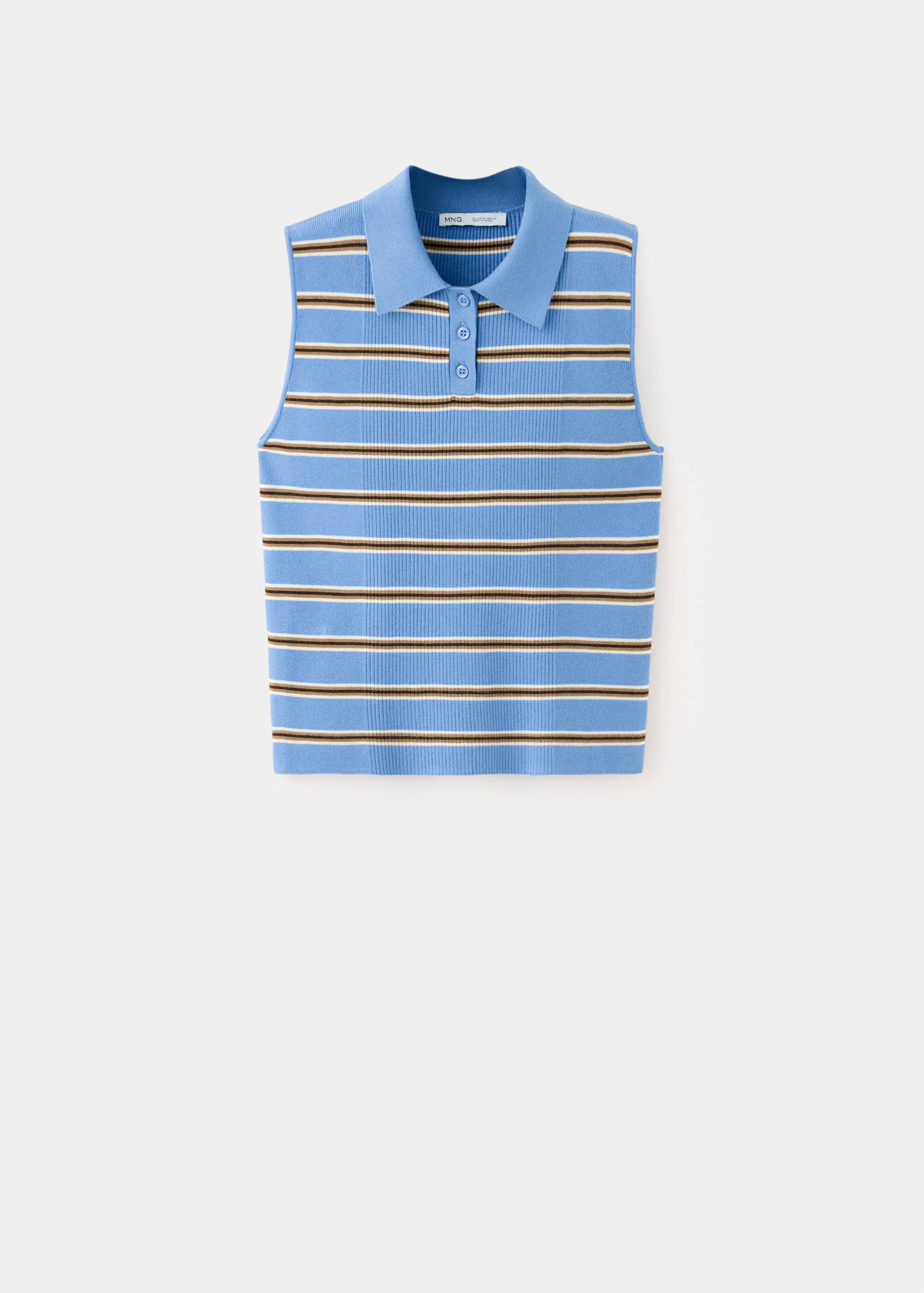 Striped ribbed vest - Artikel zonder model