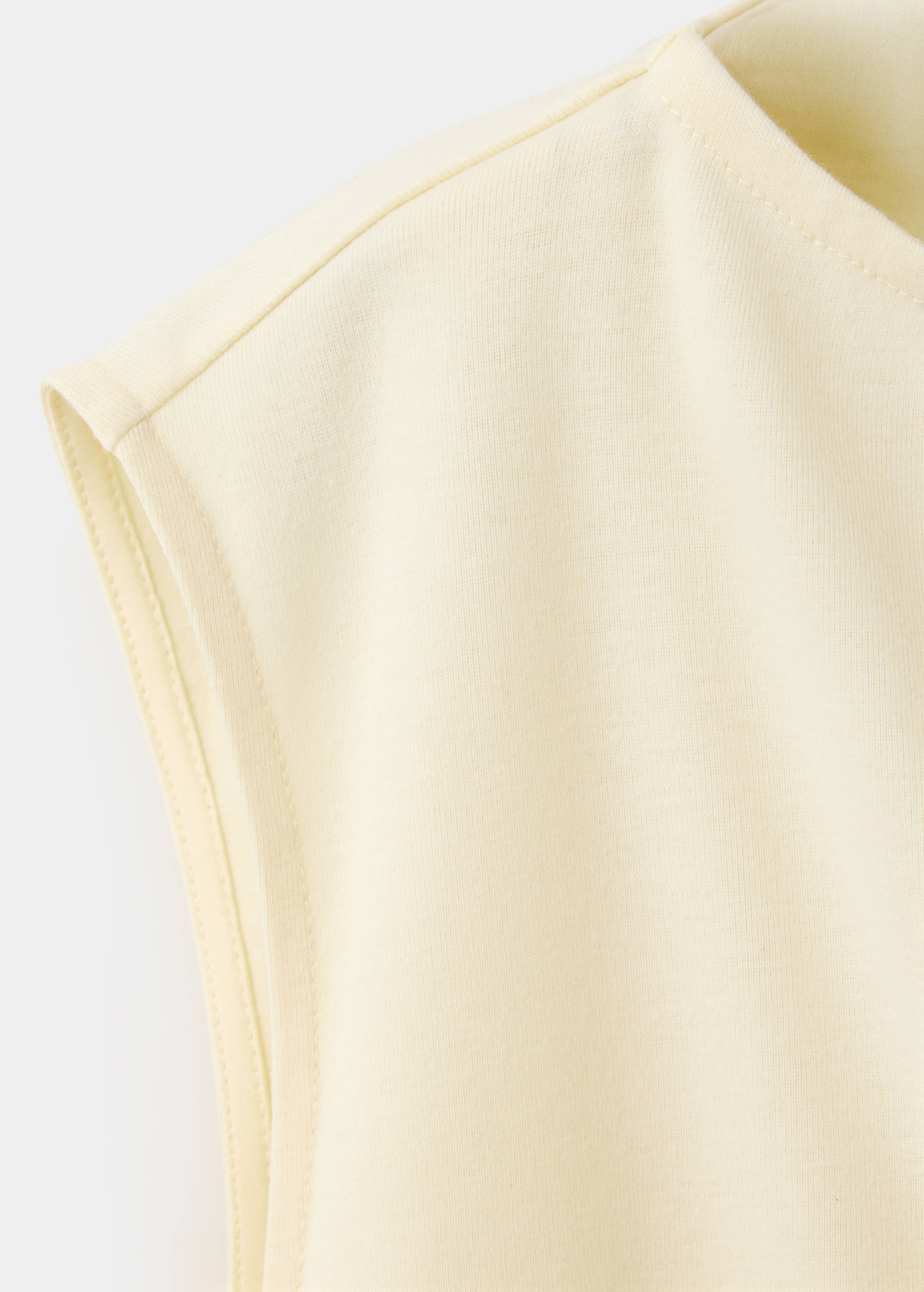 T-shirt with ruching and lace detail - Details of the article 0