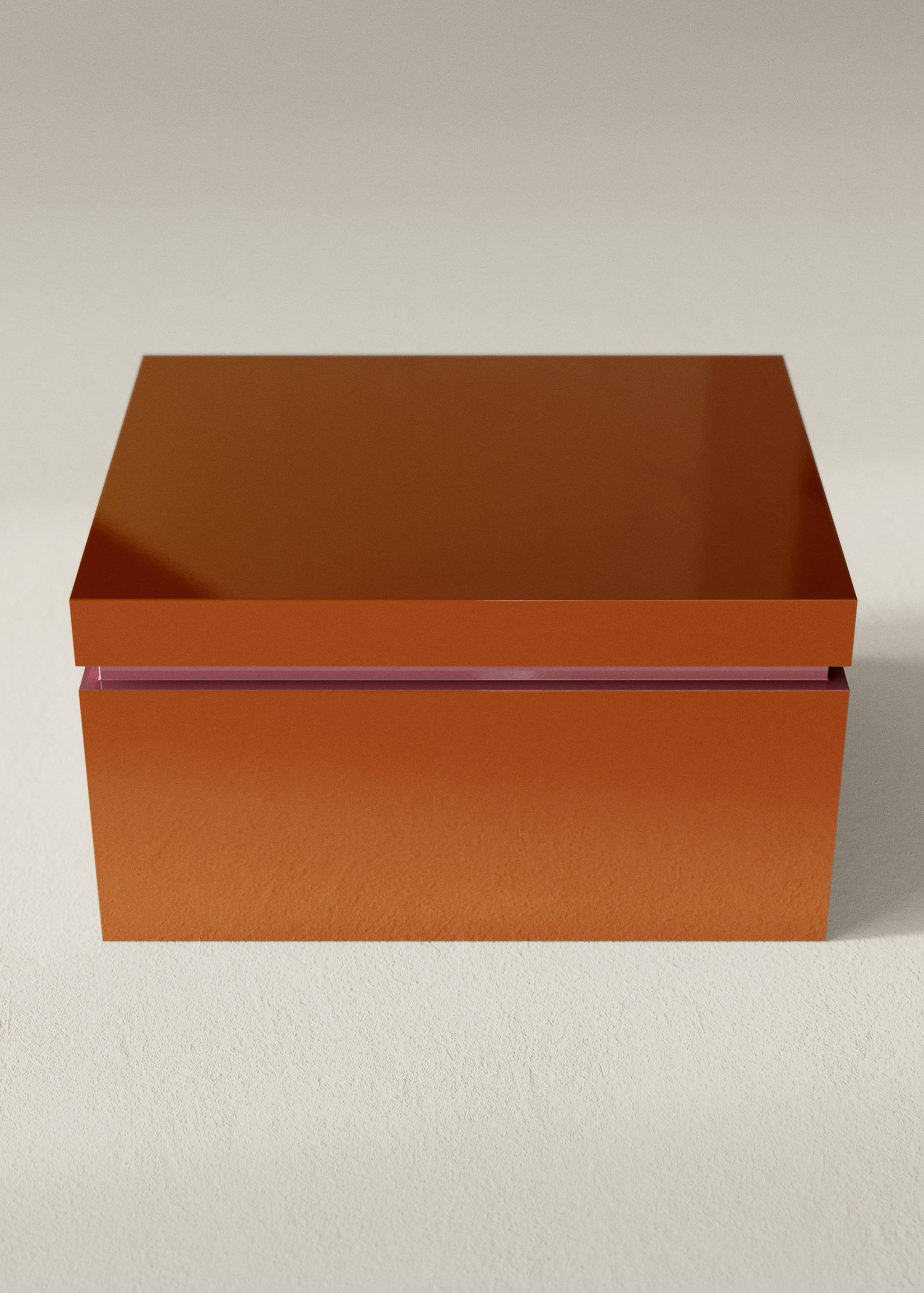 Two-tone wooden box - General plane