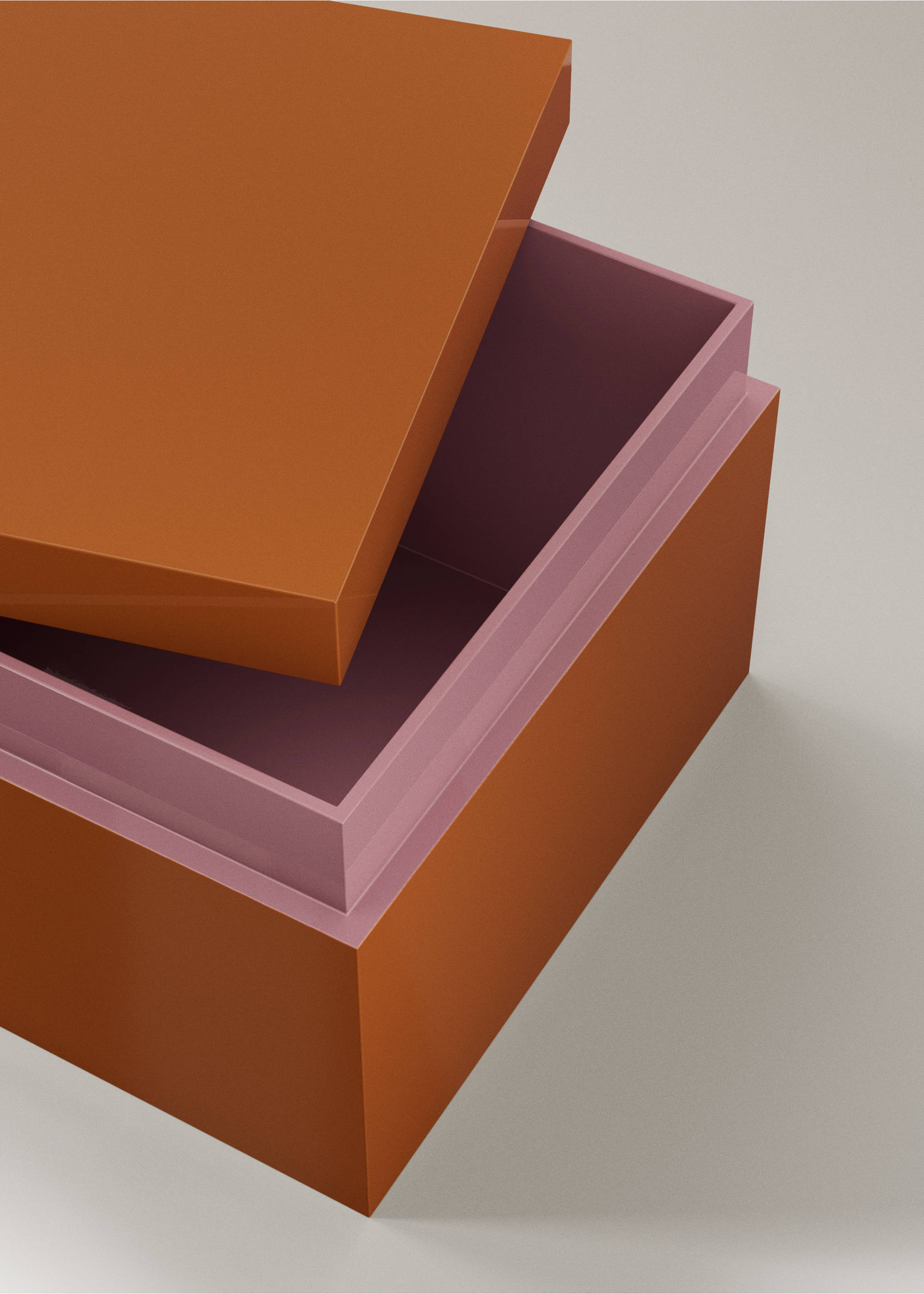 Two-tone wooden box - Details of the article 2, Brown. Ref: 37044082-00.
