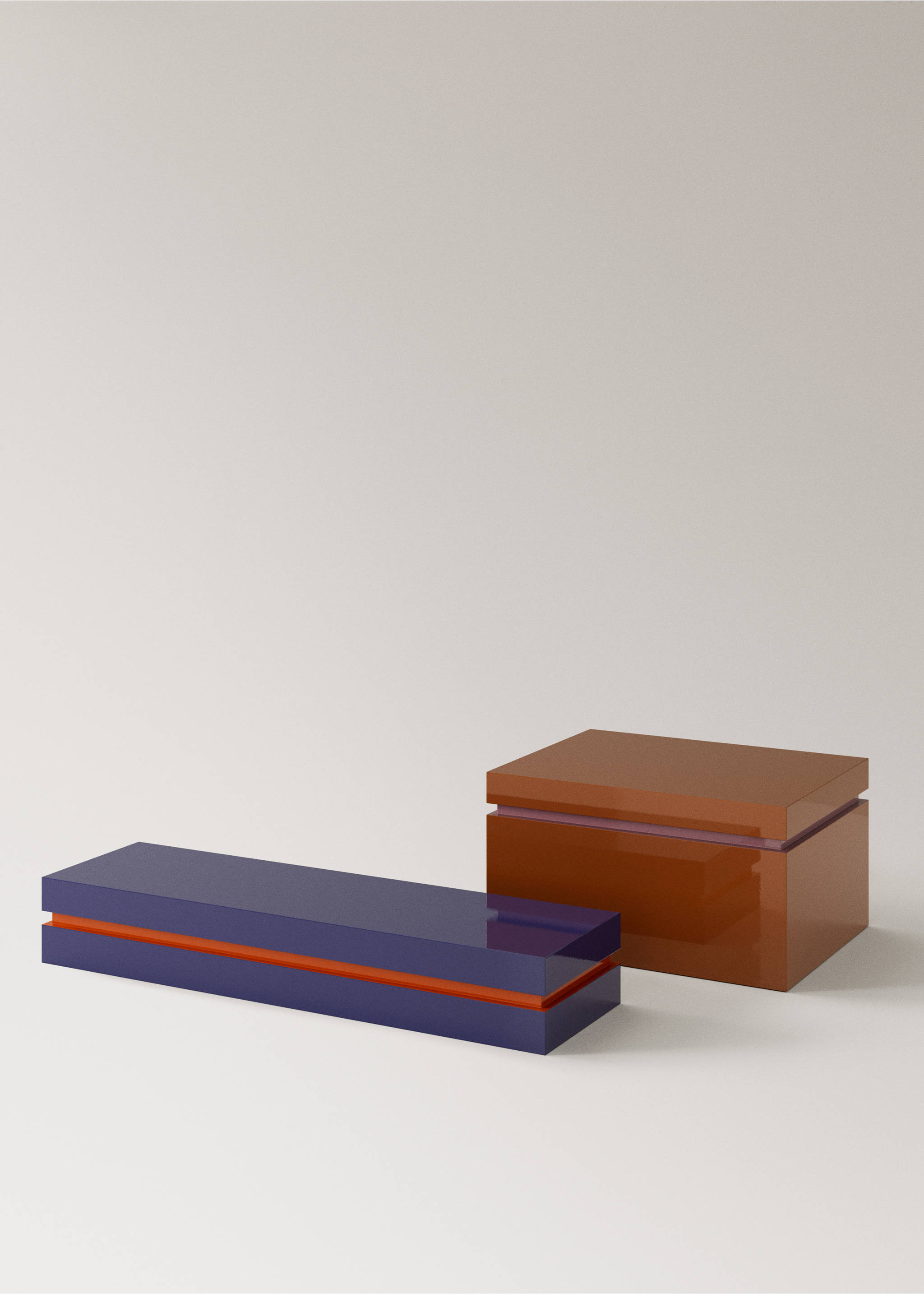 Two-tone wooden box - Details of the article 4, Brown. Ref: 37044082-00.