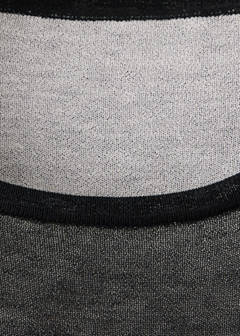 Short-sleeved combined sweater — Black 8