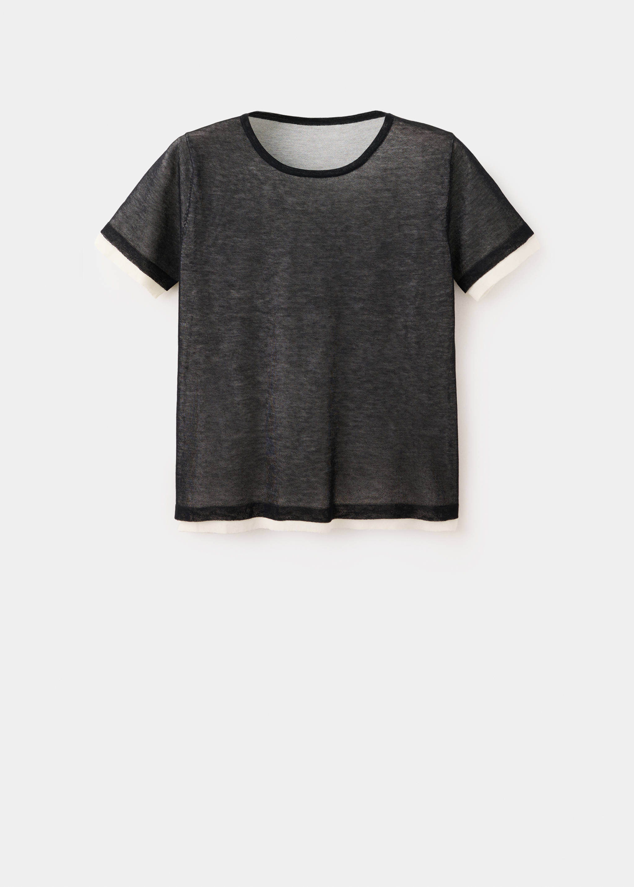 Short-sleeved combined sweater - Article without model
