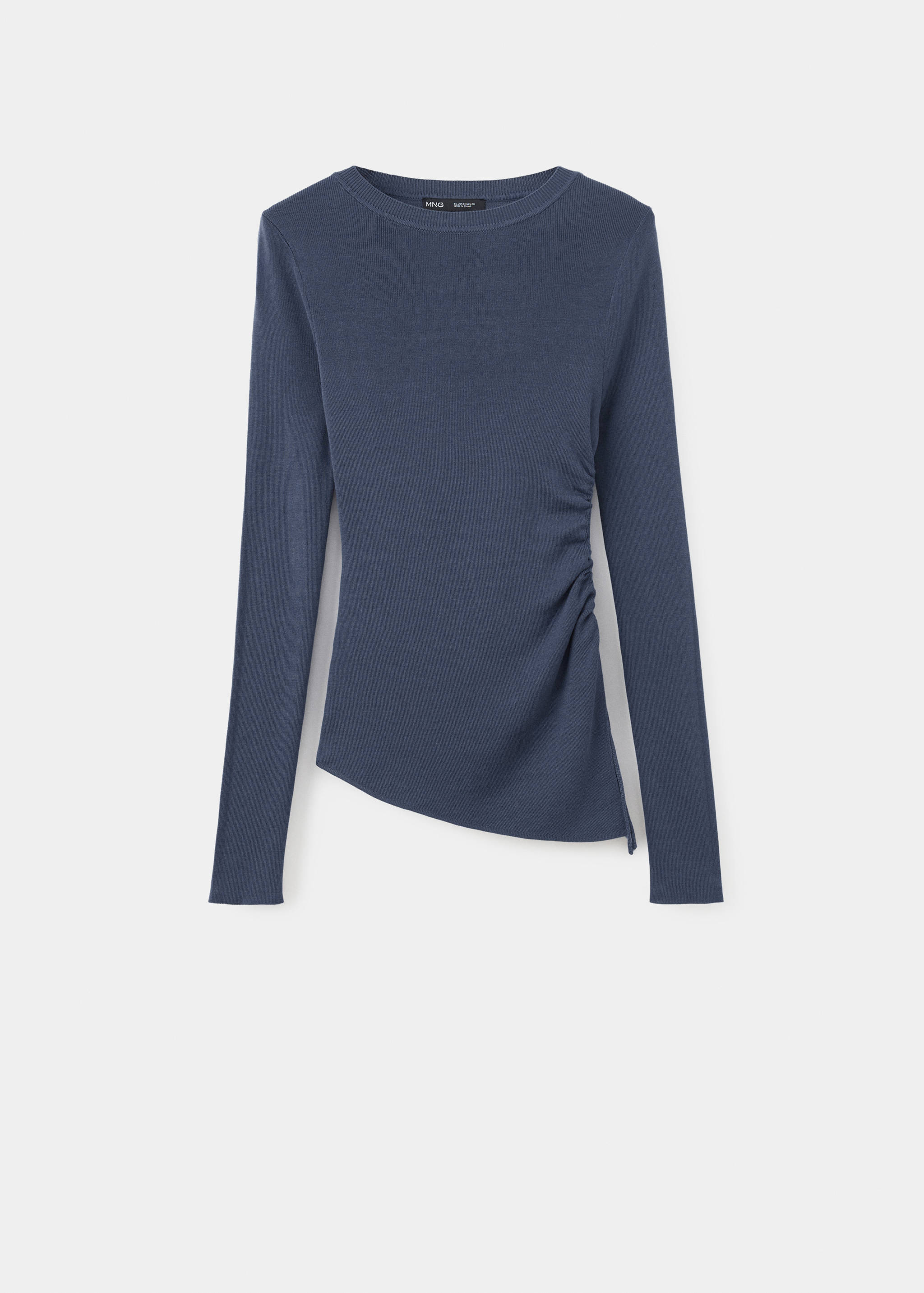 Ruched fine-knit sweater - Article without model