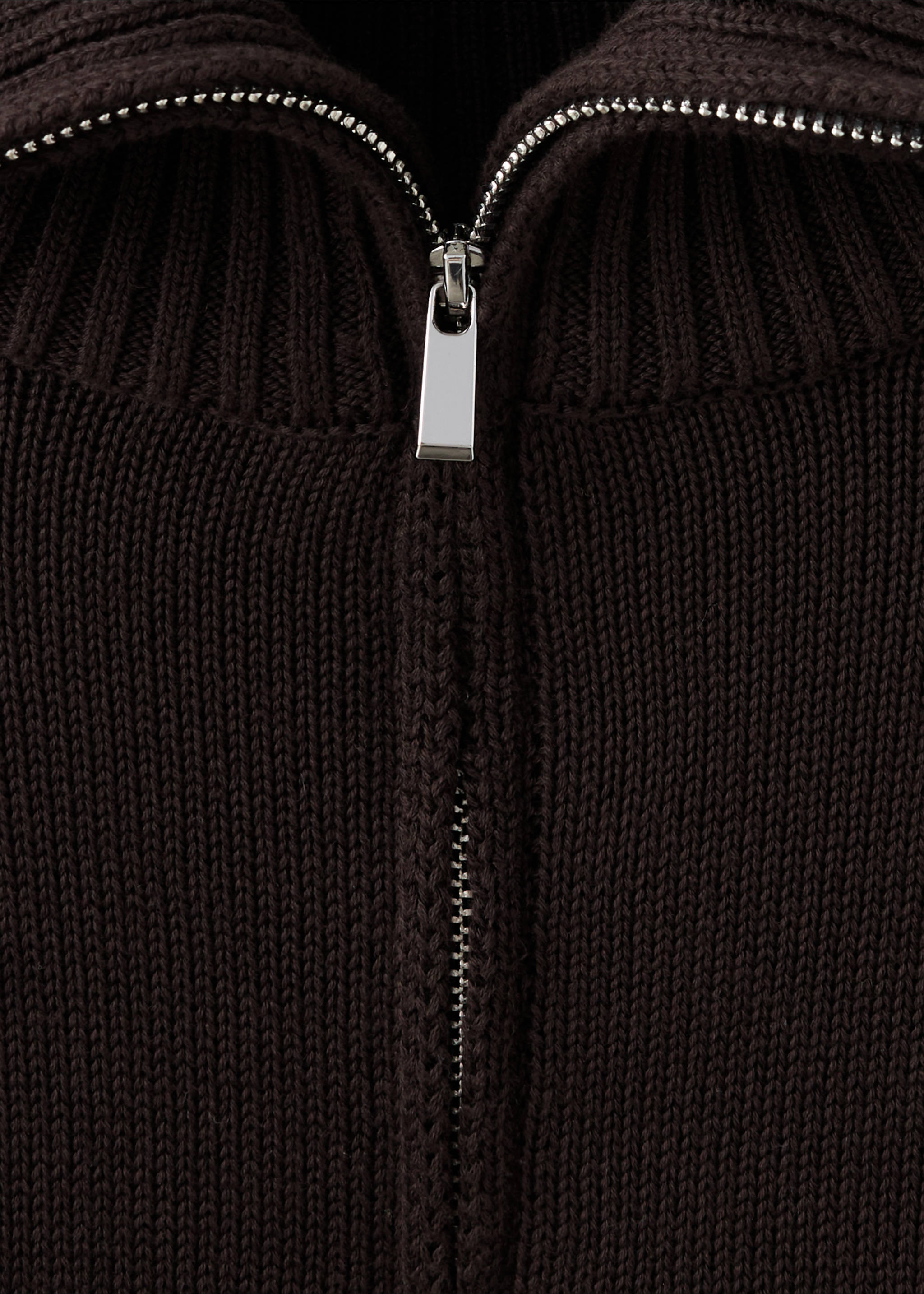 Pull-over zippé rayures - Détail de l'article 8, Marron. Ref: 37044089-00.