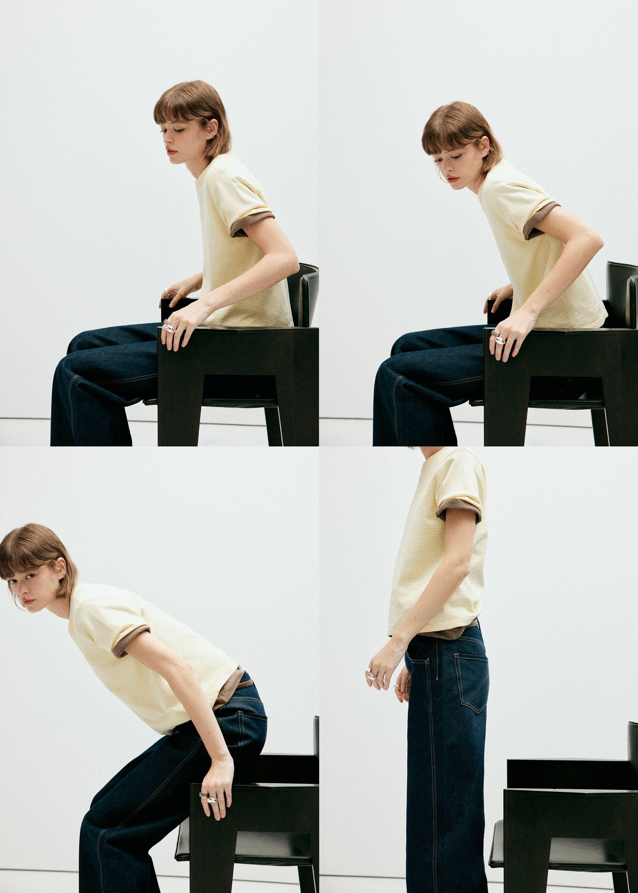 Striped fine knit sweater - Details of the article 3