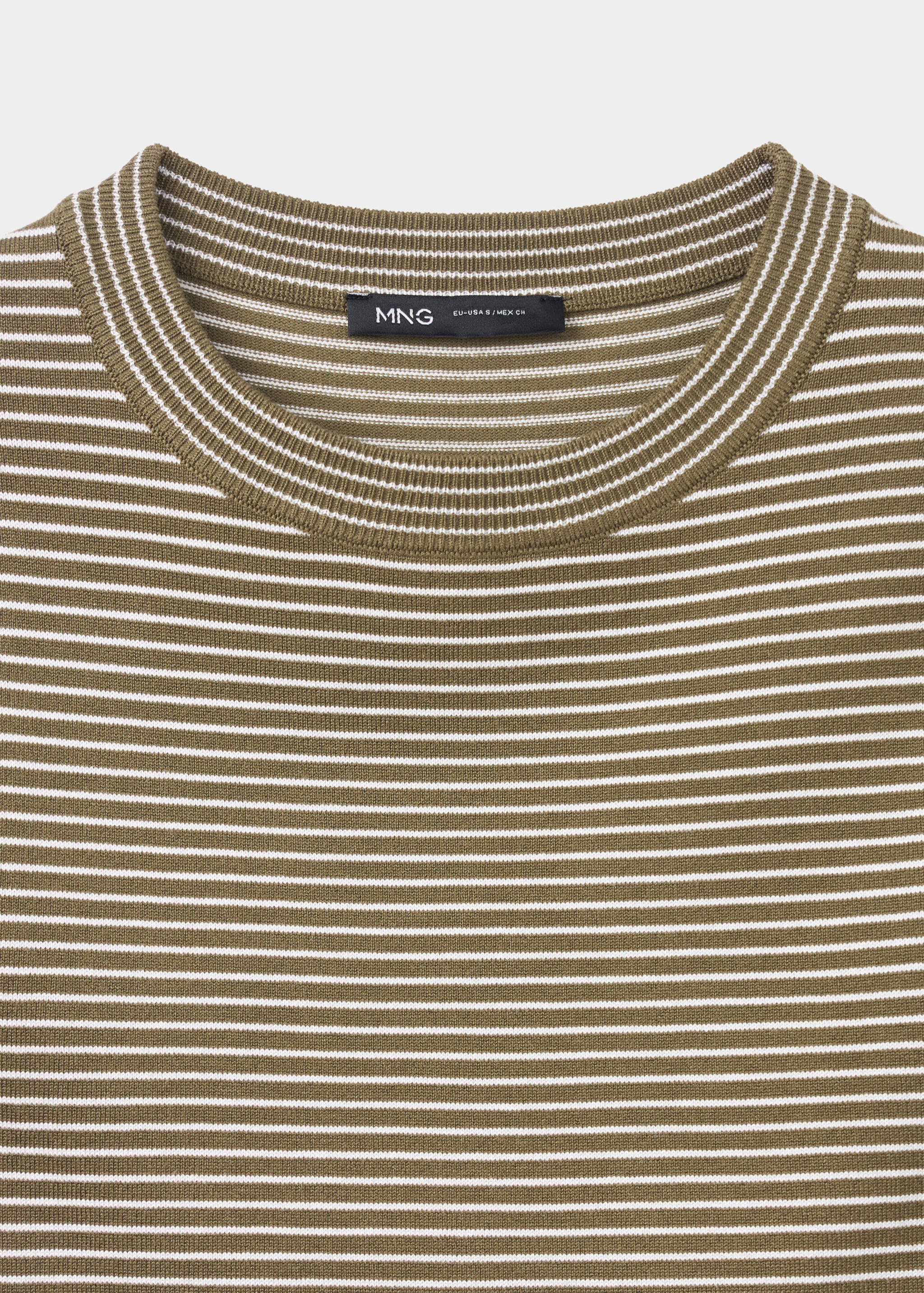 Striped fine knit sweater - Details of the article 8