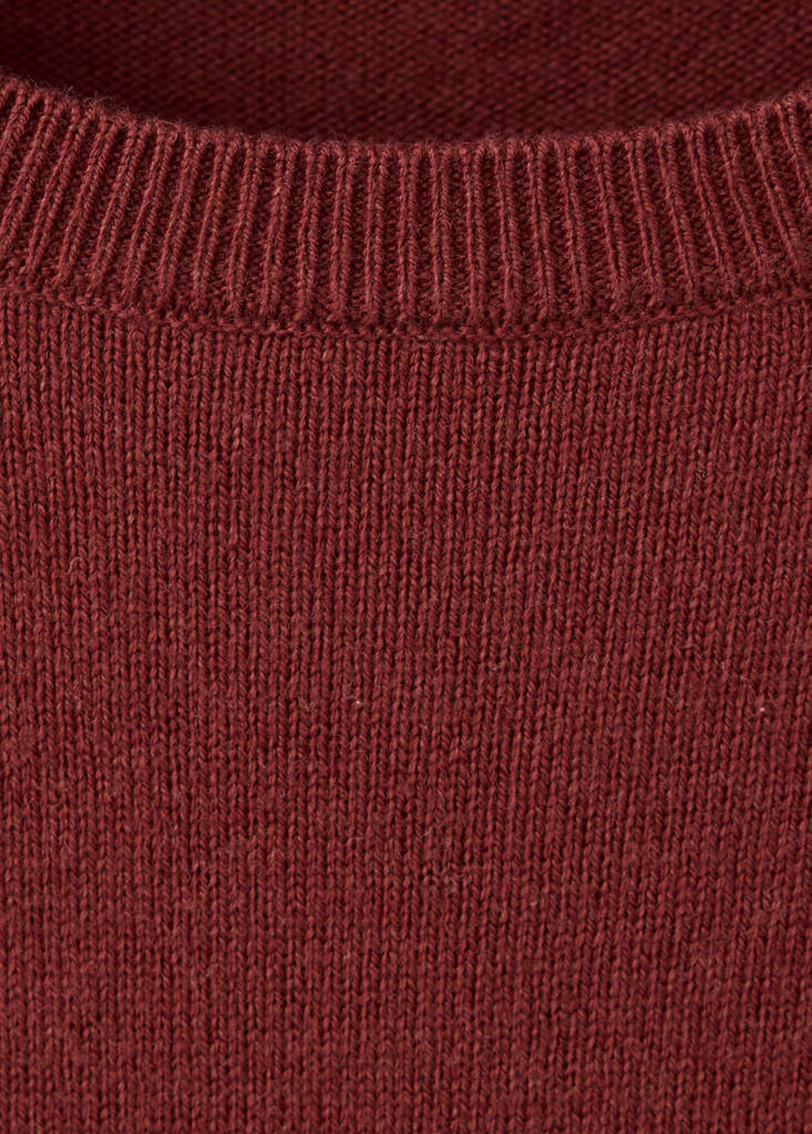 Ruched detail sweater — Burnt Orange