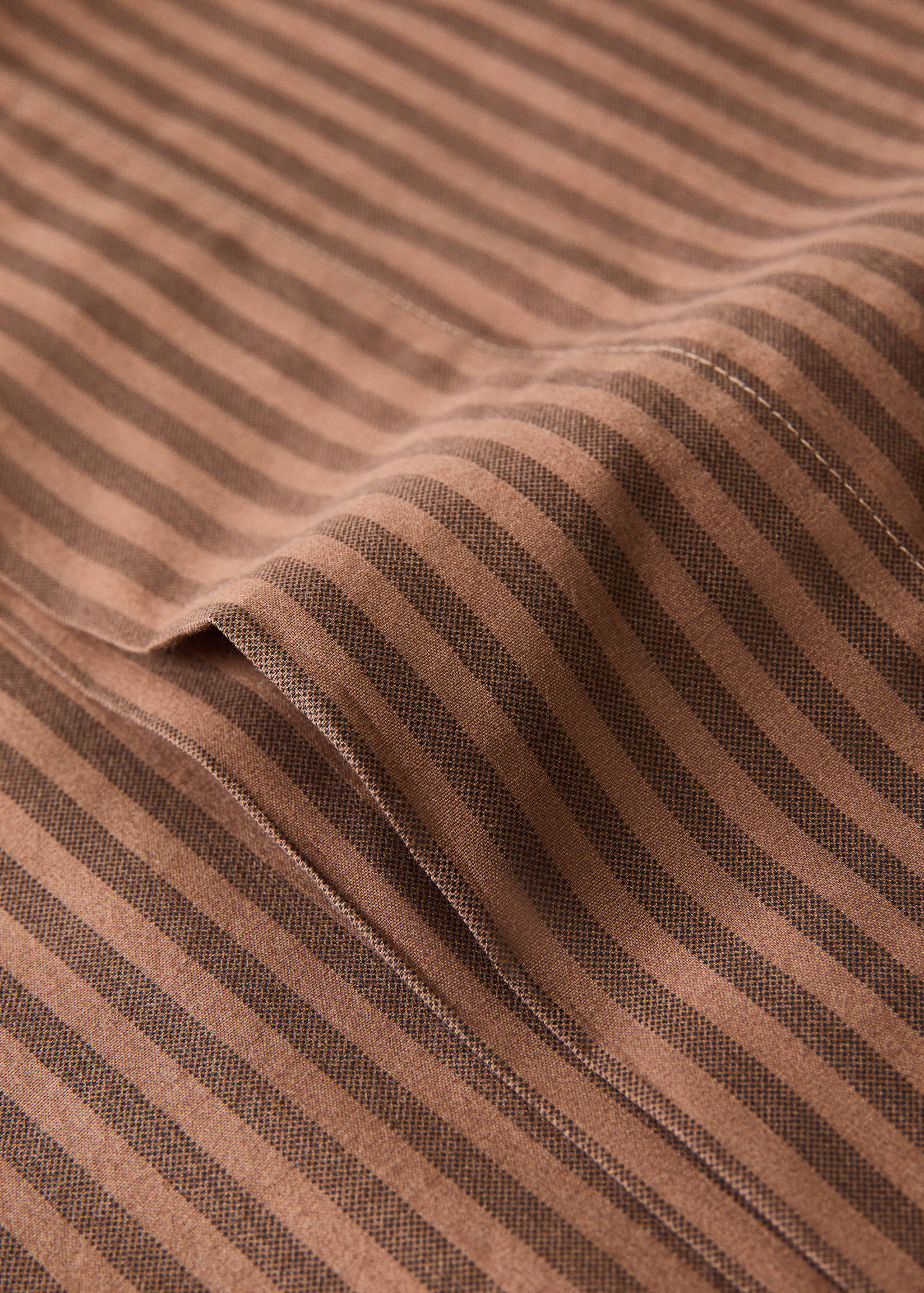 Cotton percale pillowcase 200 thread count fine kodak stripe print 45x110 cm - Details of the article 1