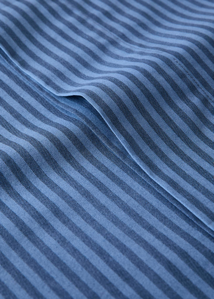 Cotton percale pillowcase 200 thread count fine kodak stripe print 45x110 cm - thumbnail 7