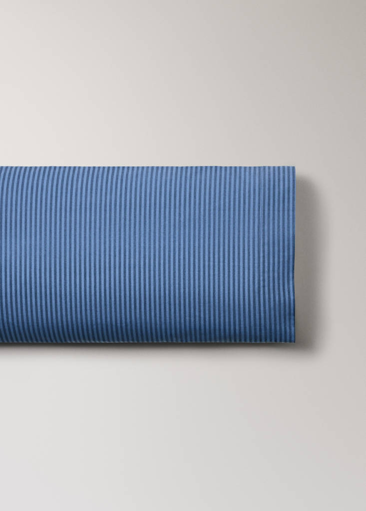 Cotton percale pillowcase 200 thread count fine kodak stripe print 45x110 cm - thumbnail 6