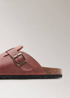 Leather clog shoes — Brown 2