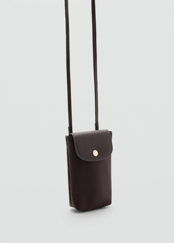 Nylon mobile case — Chocolate