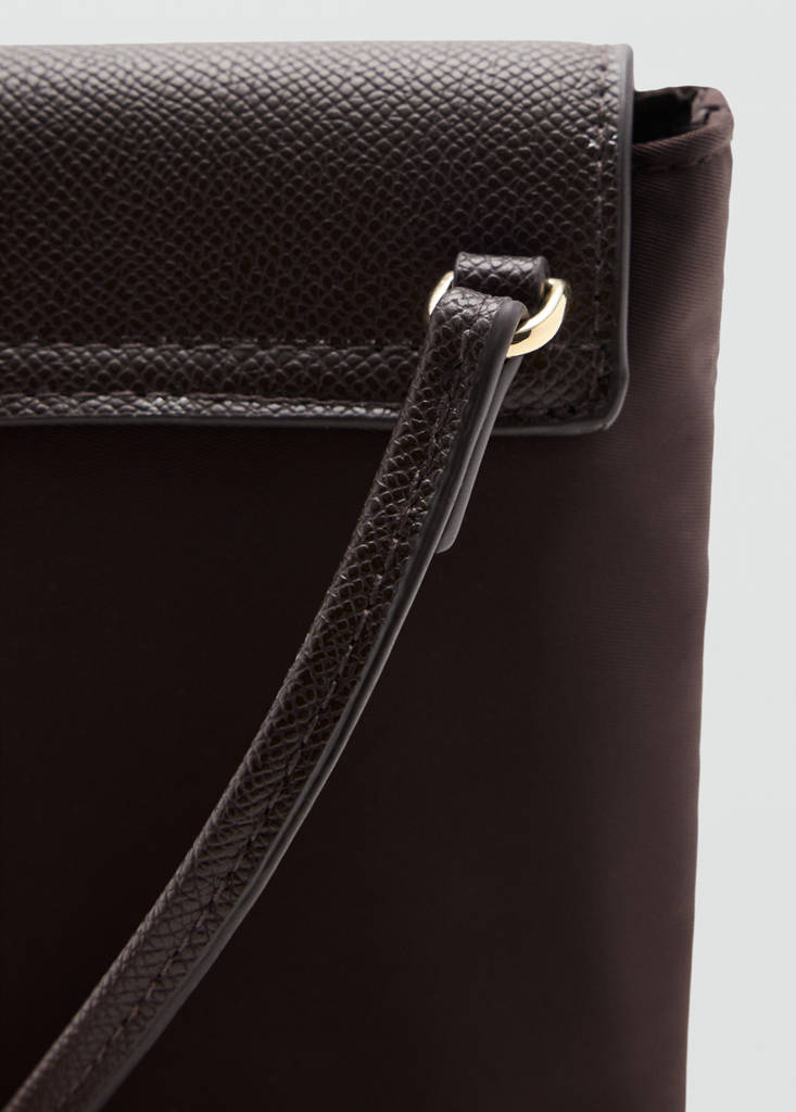 Nylon mobile case — Chocolate