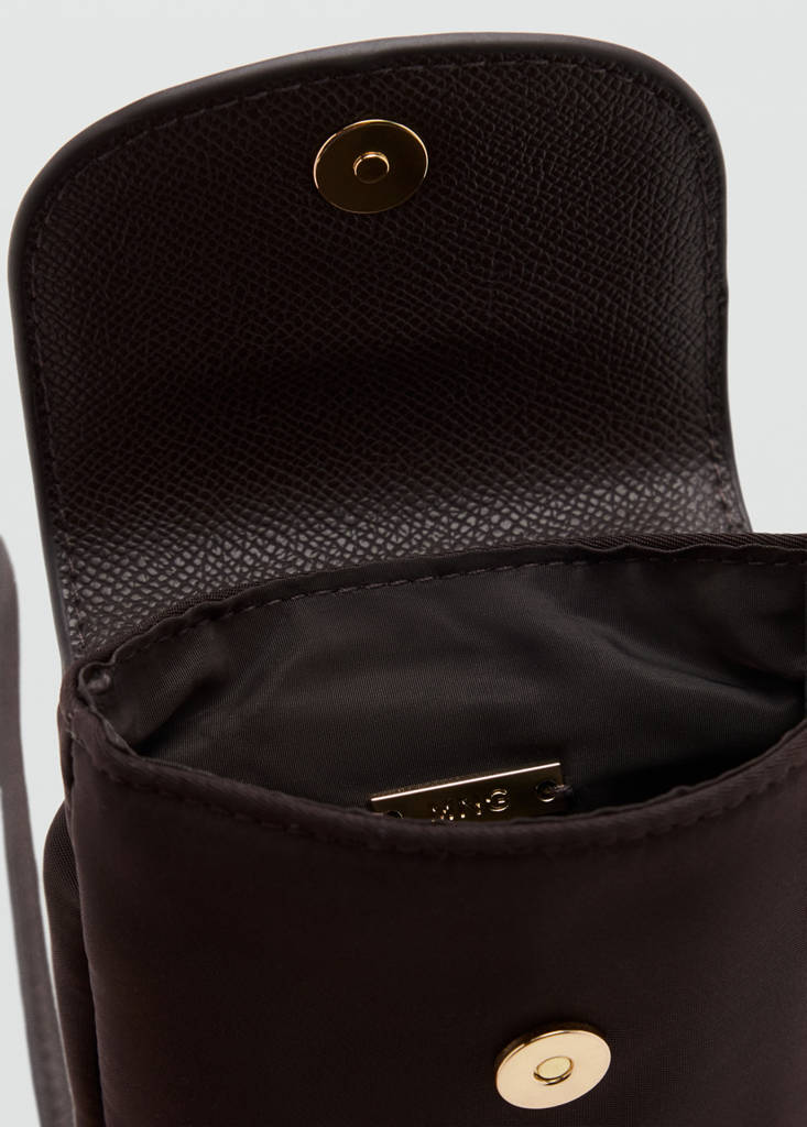 Nylon mobile case — Chocolate