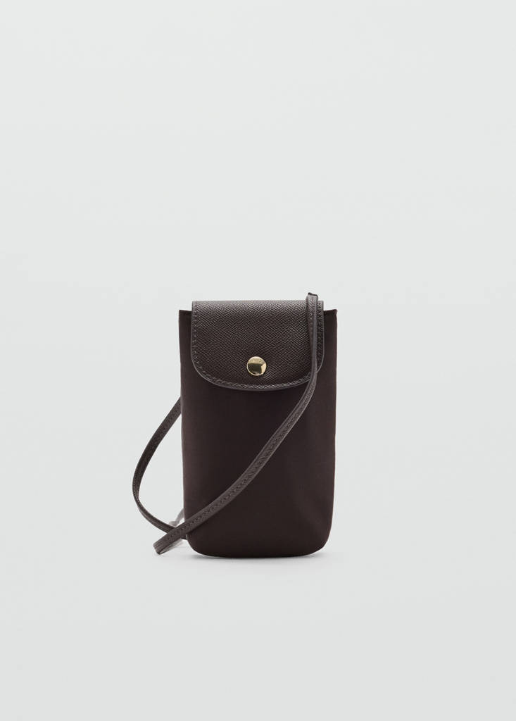 Nylon mobile case — Chocolate