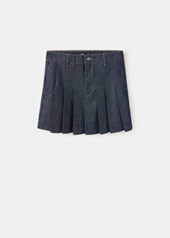 Pleated denim skirt — Open Blue 5