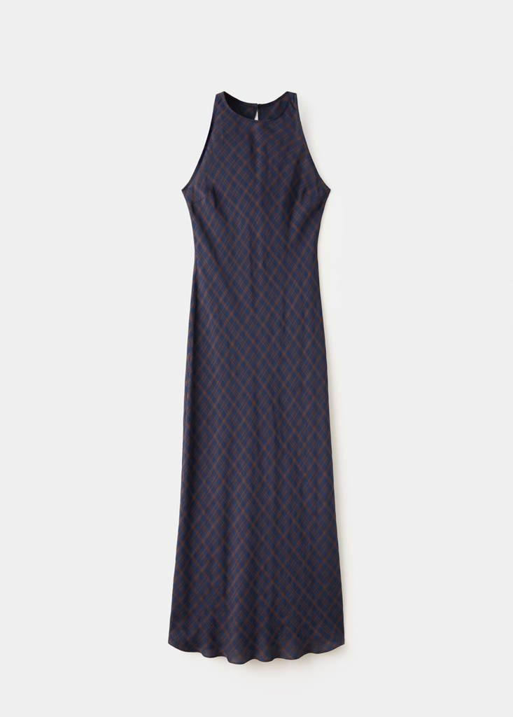 Mango Robe Imprimée À Emmanchures Américaines In Bleu