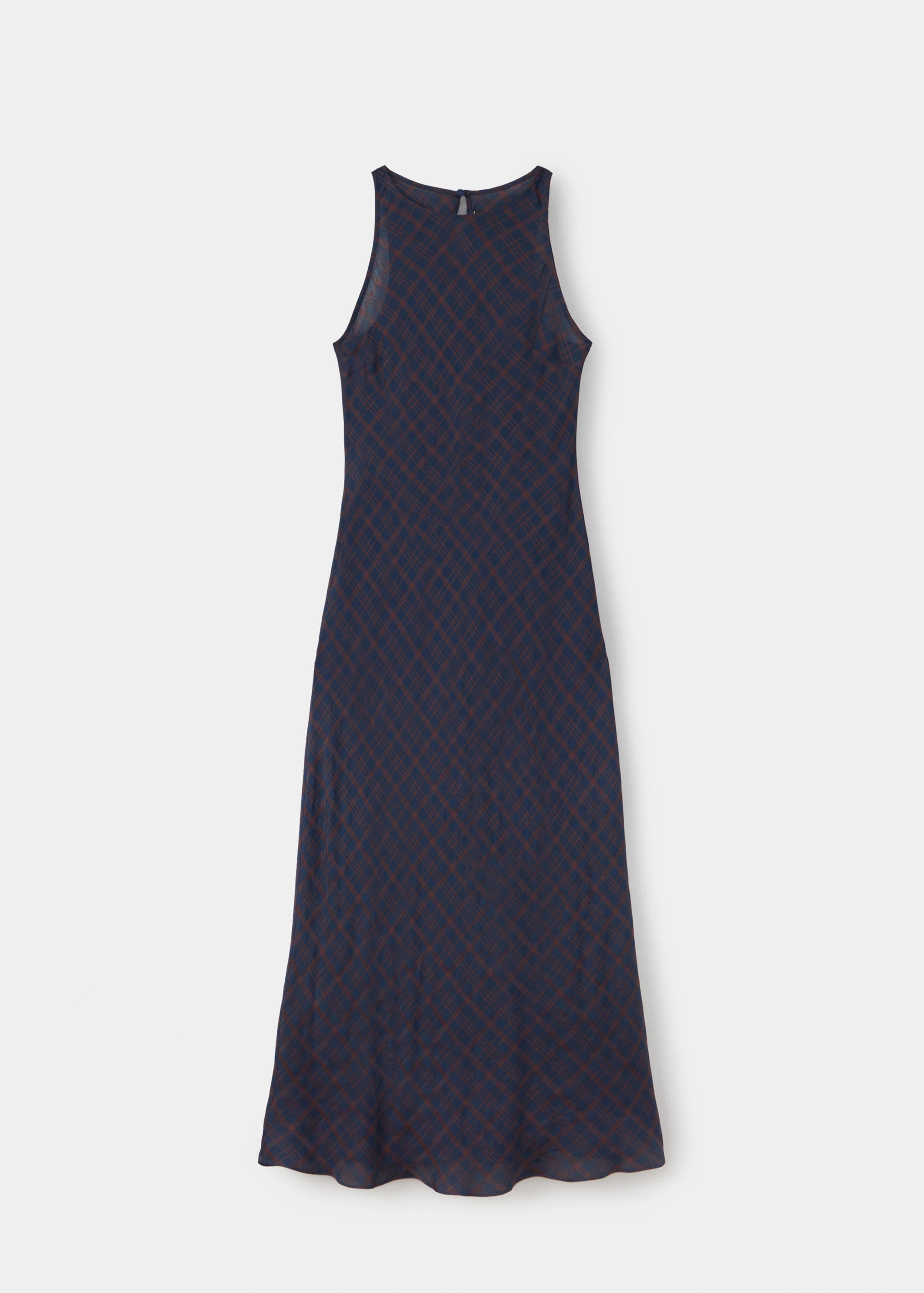 Tryckt halter klänning - Artikel utan modell