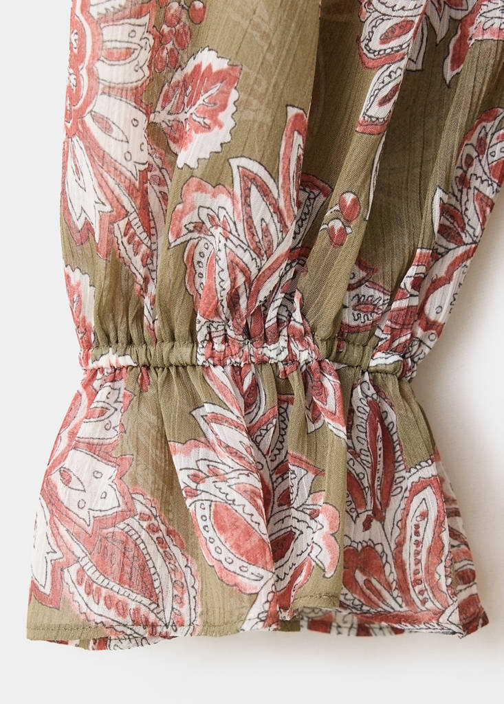 Flower print dress — Green
