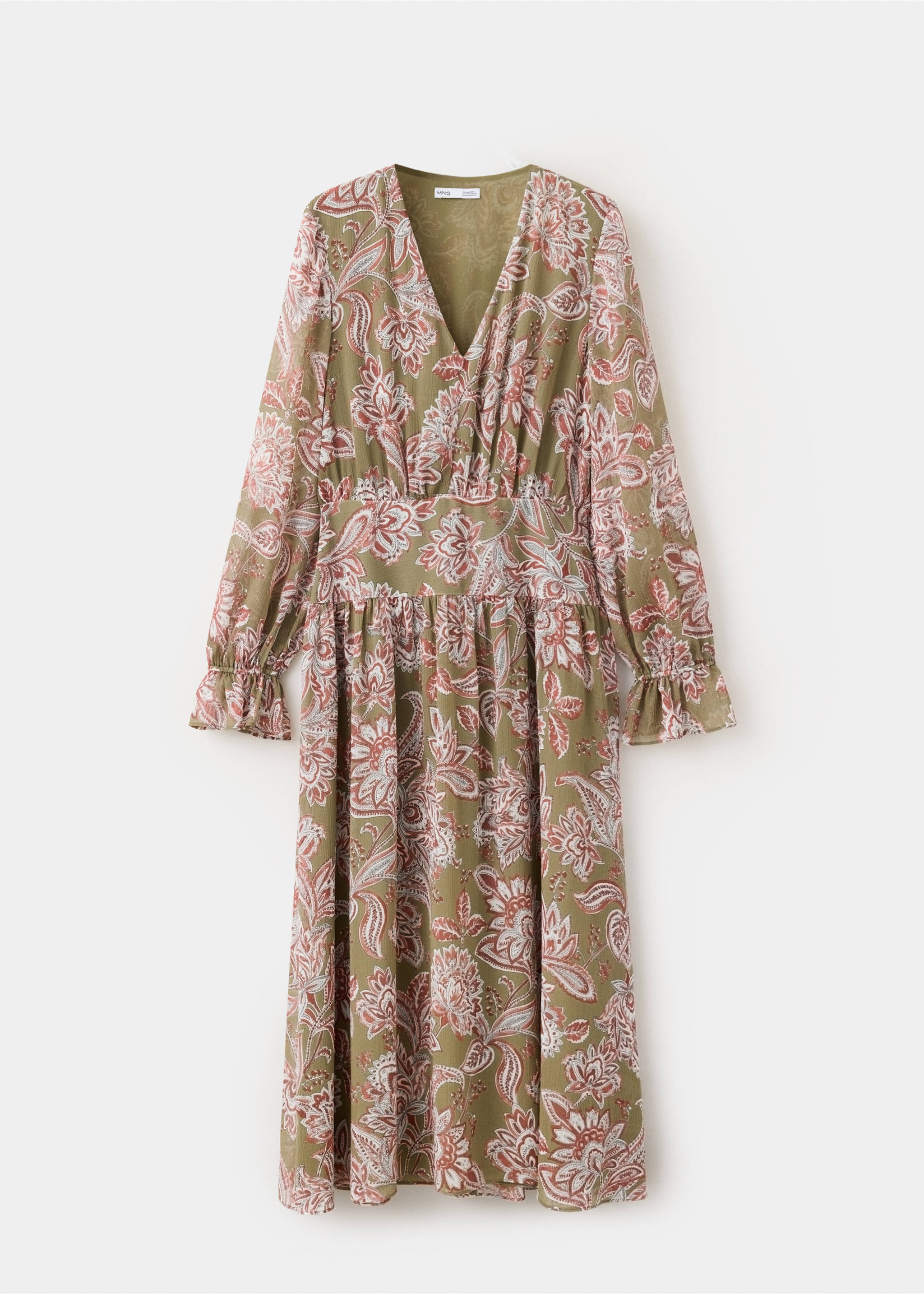 Robe flowy1 - Article sans modèle, Vert. Ref: 37044114-00.