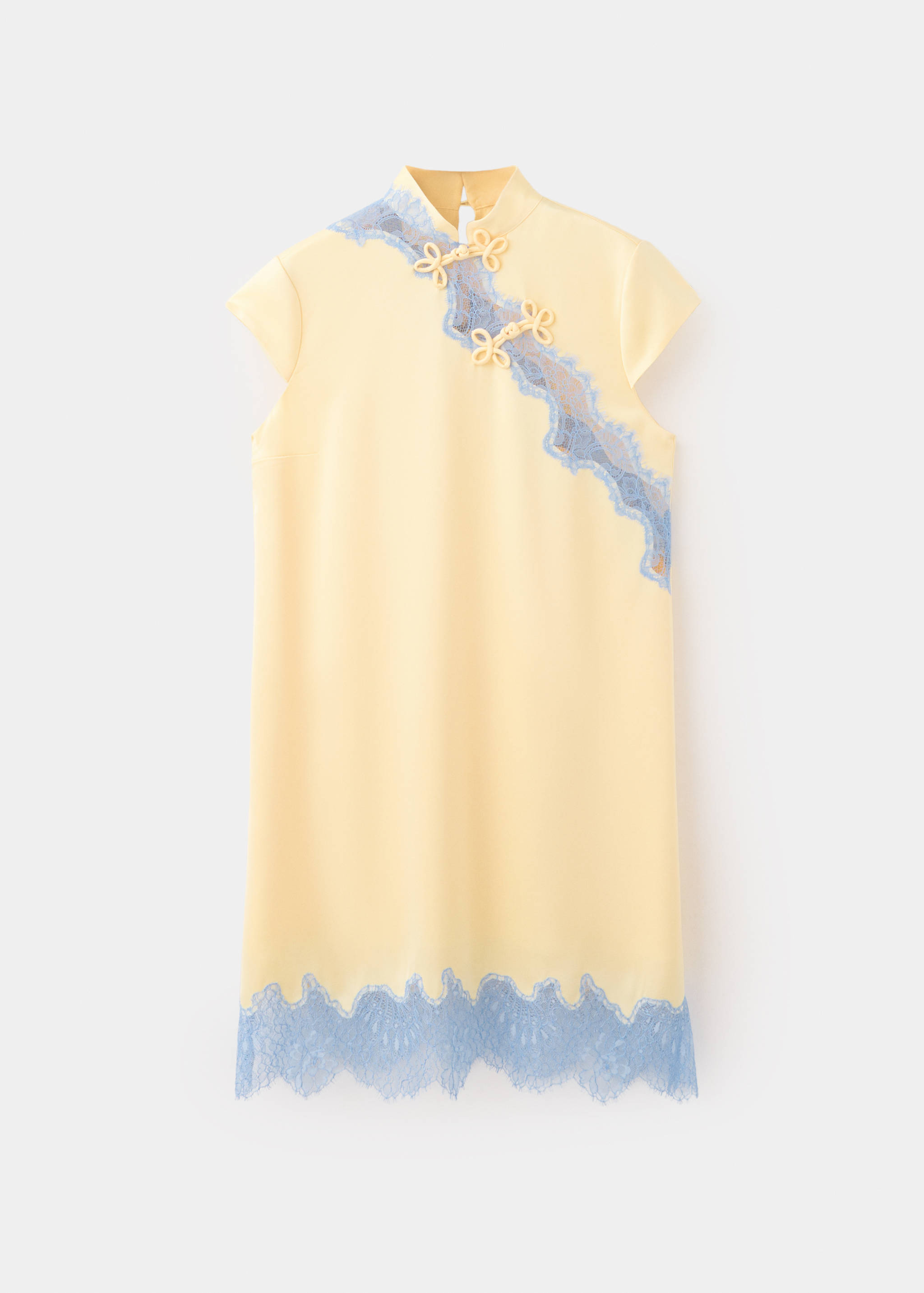 Lace dress with frog closure details - Article without model