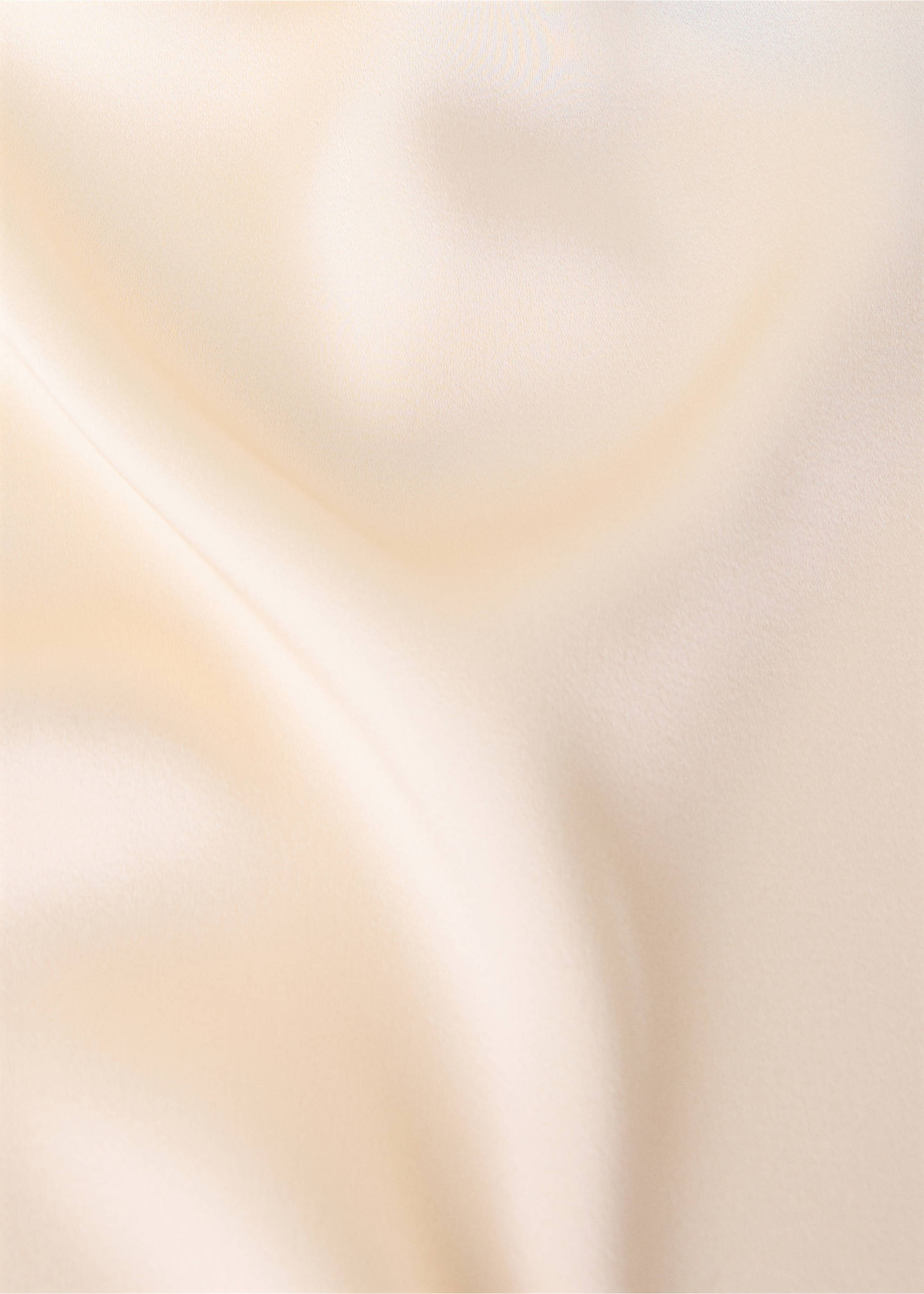 Robe en satin détail guipure - Détail de l'article 0, Écru. Ref: 37044118-00.