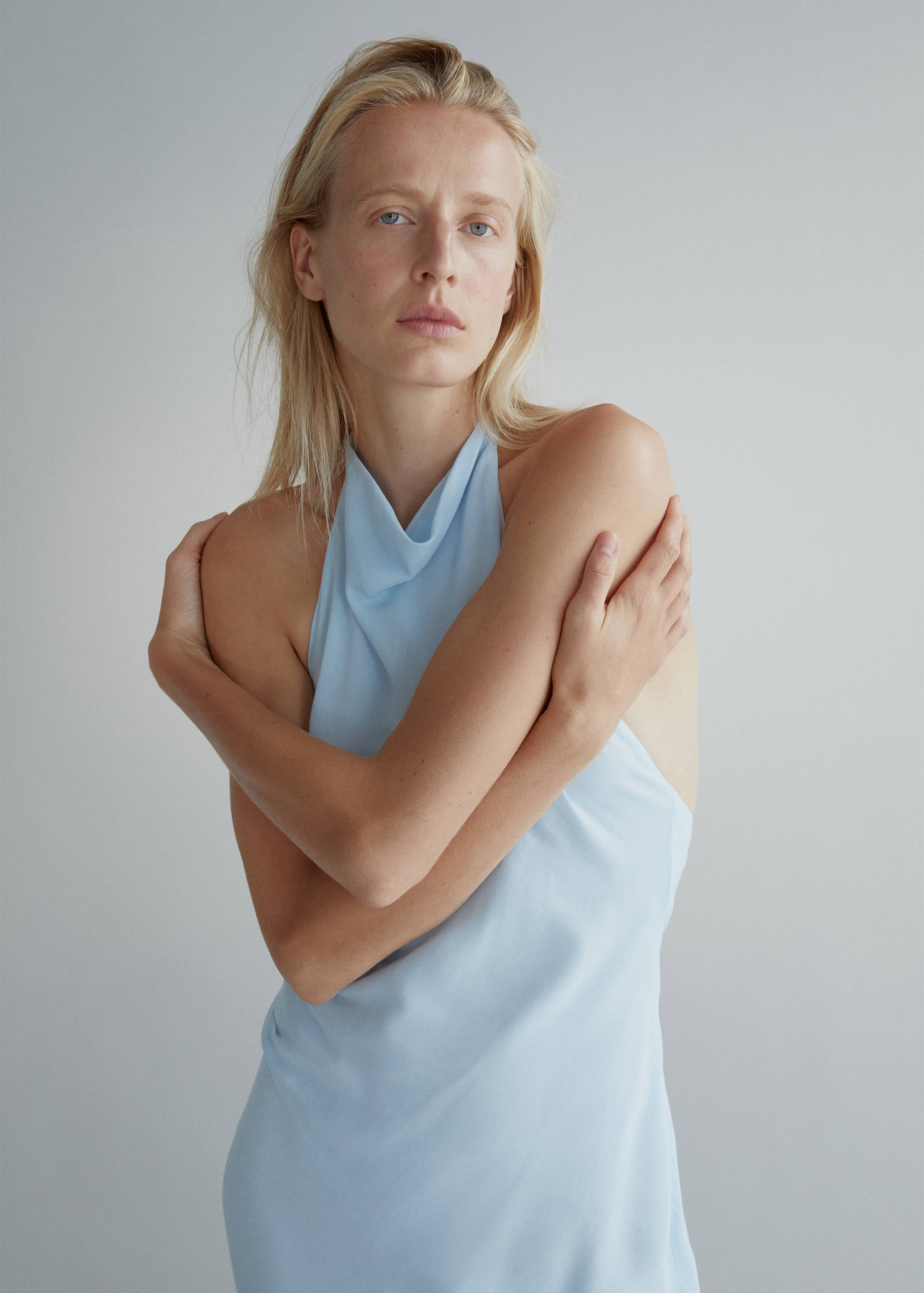 Draped halter dress - Medium plane