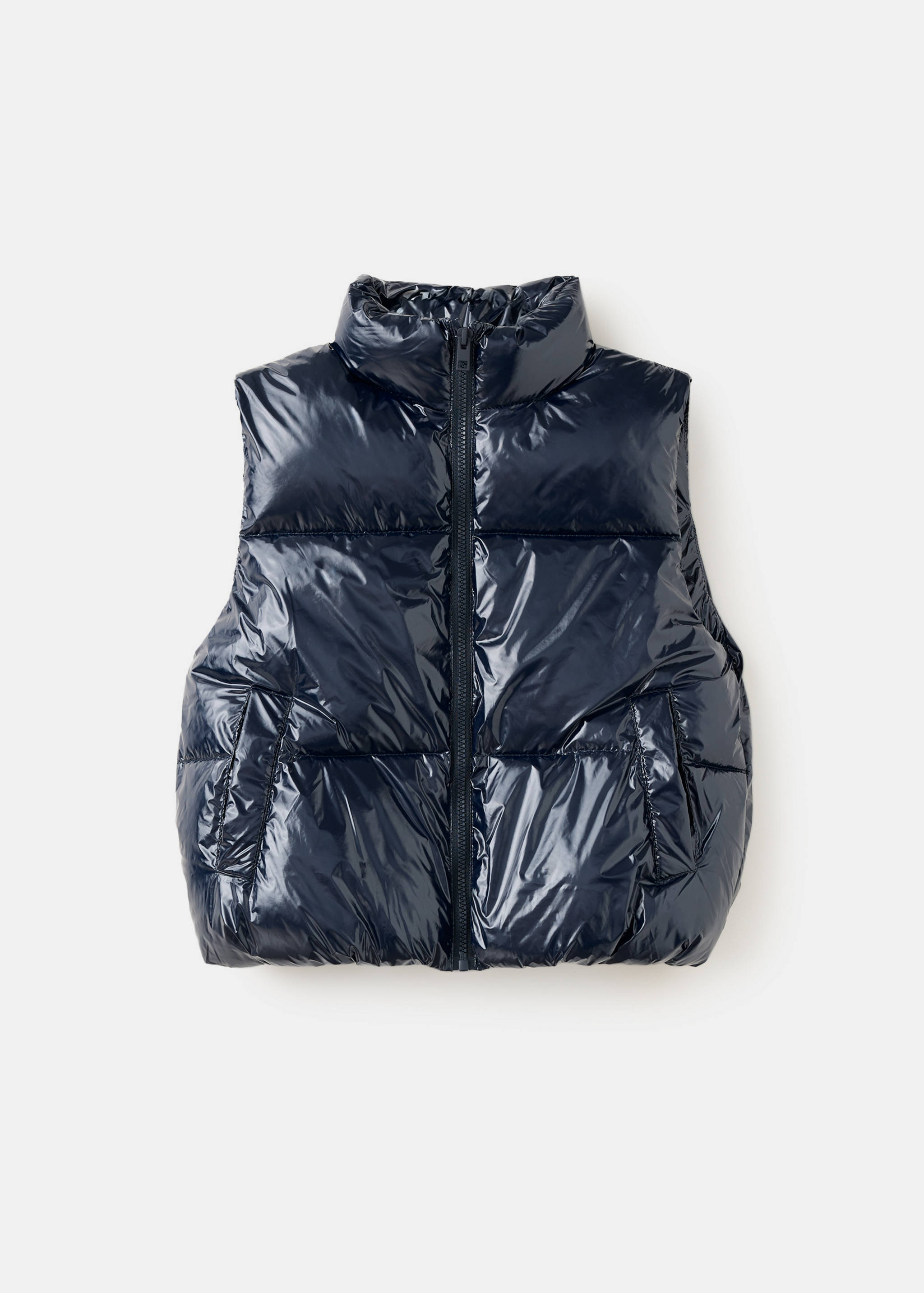 Shiny quilted gilet - Article without model