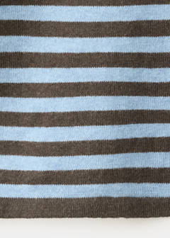 Striped fine knit sweater — Chocolate 6