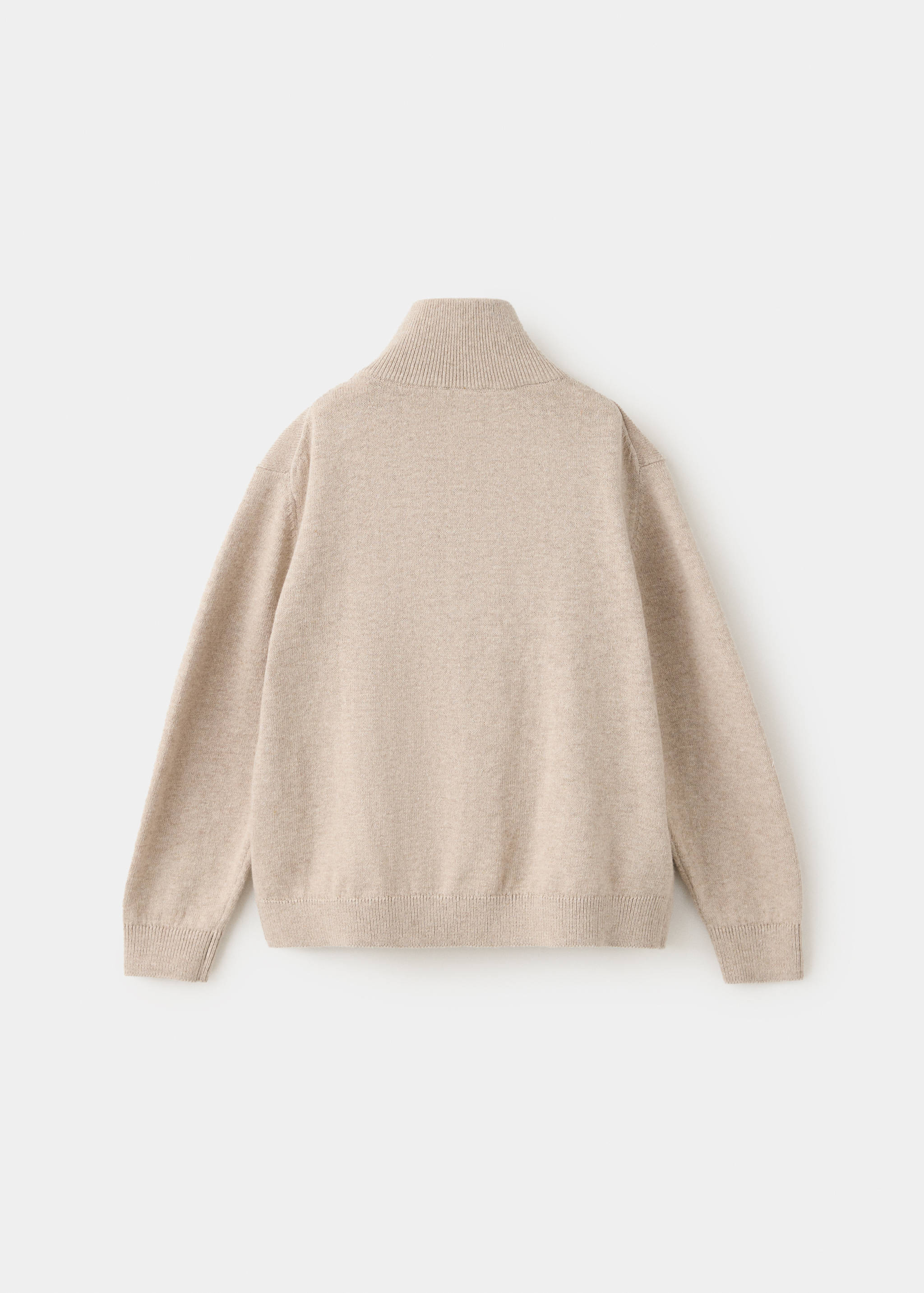 100% cotton zip-up cardigan - Reverse of the article