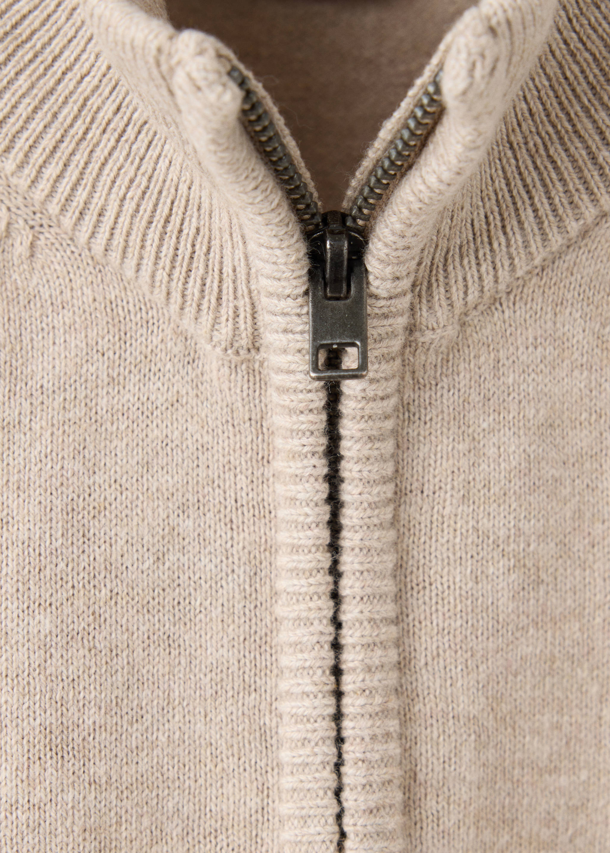 100% cotton zip-up cardigan - Details of the article 8