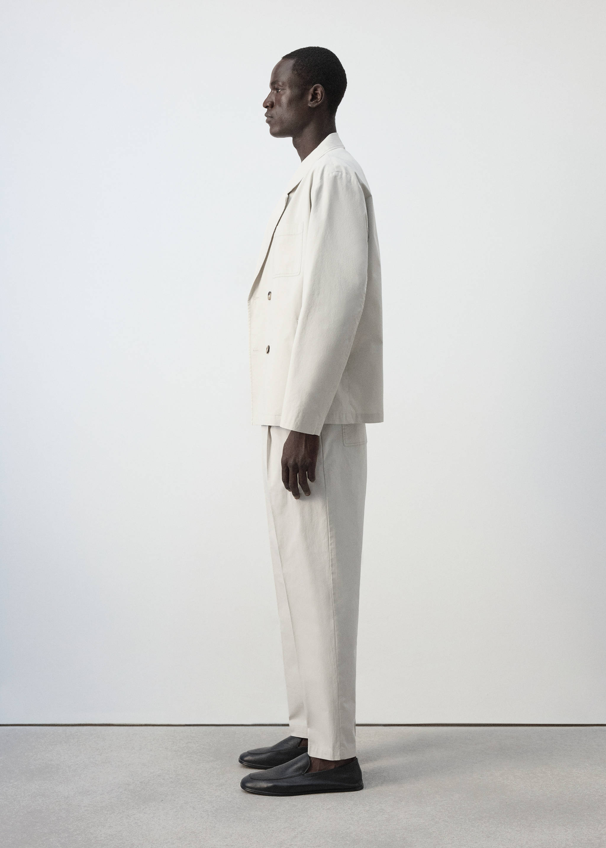 100% cotton relaxed fit trousers - Detail van het artikel 2