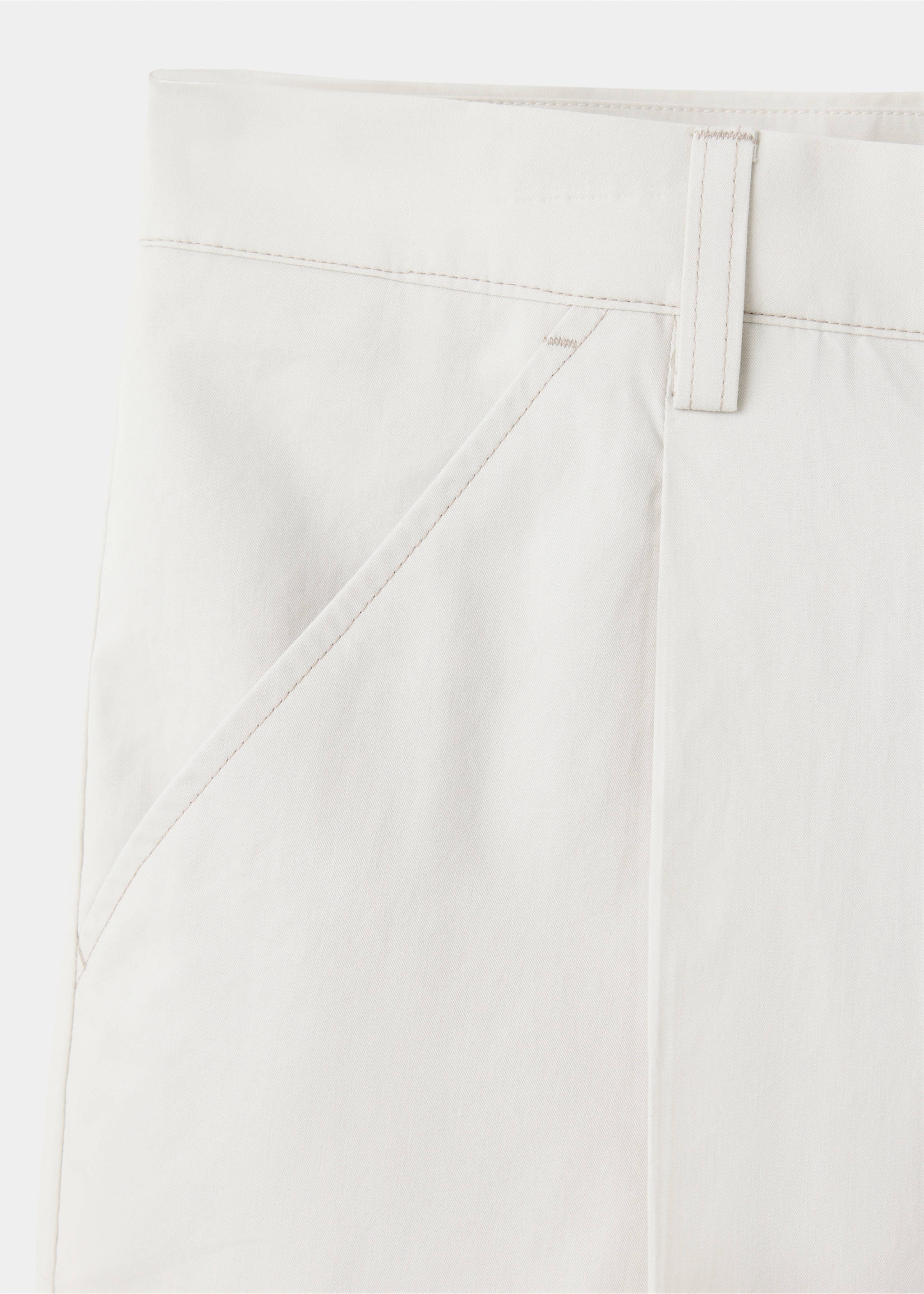 100% cotton relaxed fit trousers - Detail van het artikel 8, IJsgrijs. Ref: 37044406-00.