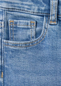 Triple-button flared jeans — Medium Blue 4