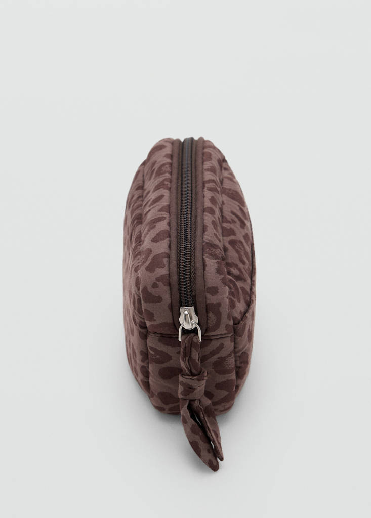 Cotton wash bag with animal print - thumbnail 3