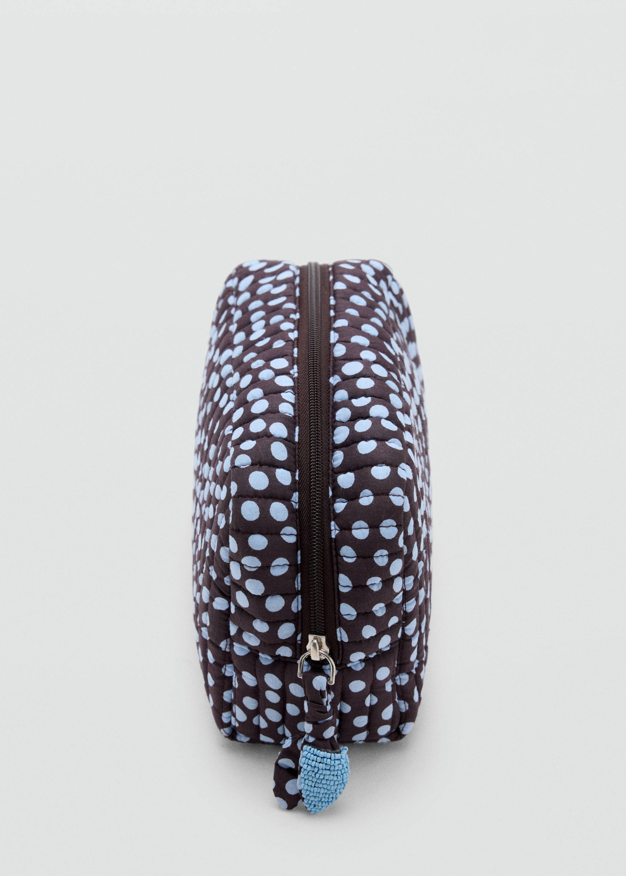 Polka dot cotton toiletry bag - Details of the article 1
