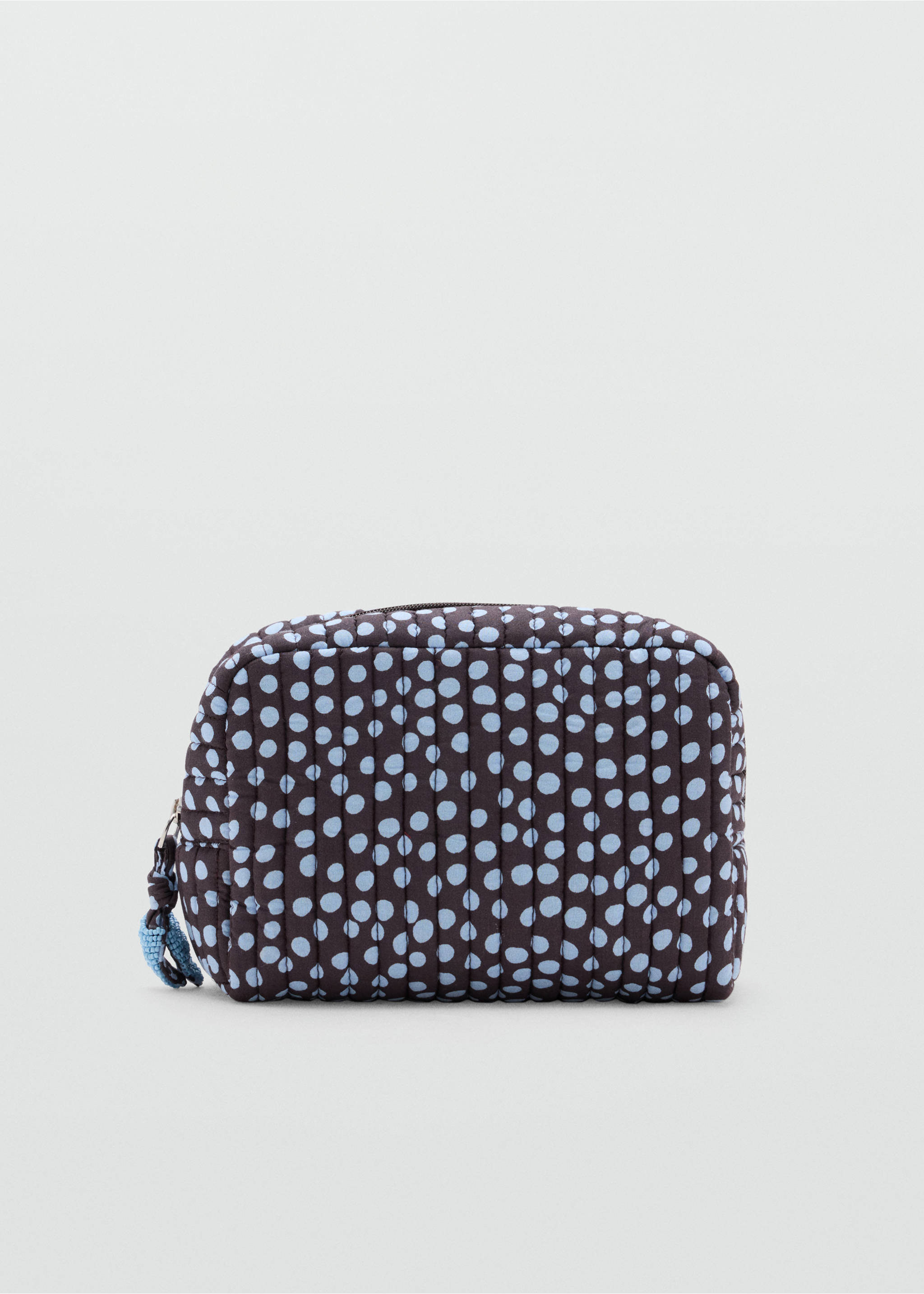 Polka dot cotton toiletry bag - Article without model, Blue. Ref: 37044411-00.