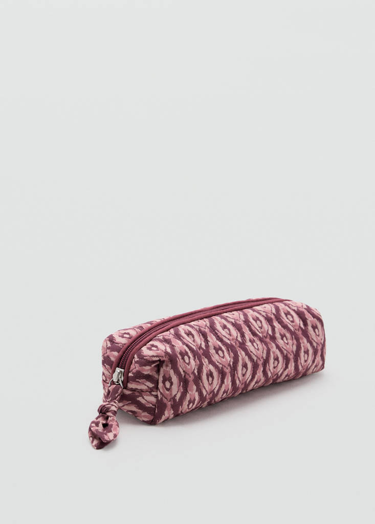 Printed cotton case — Pink