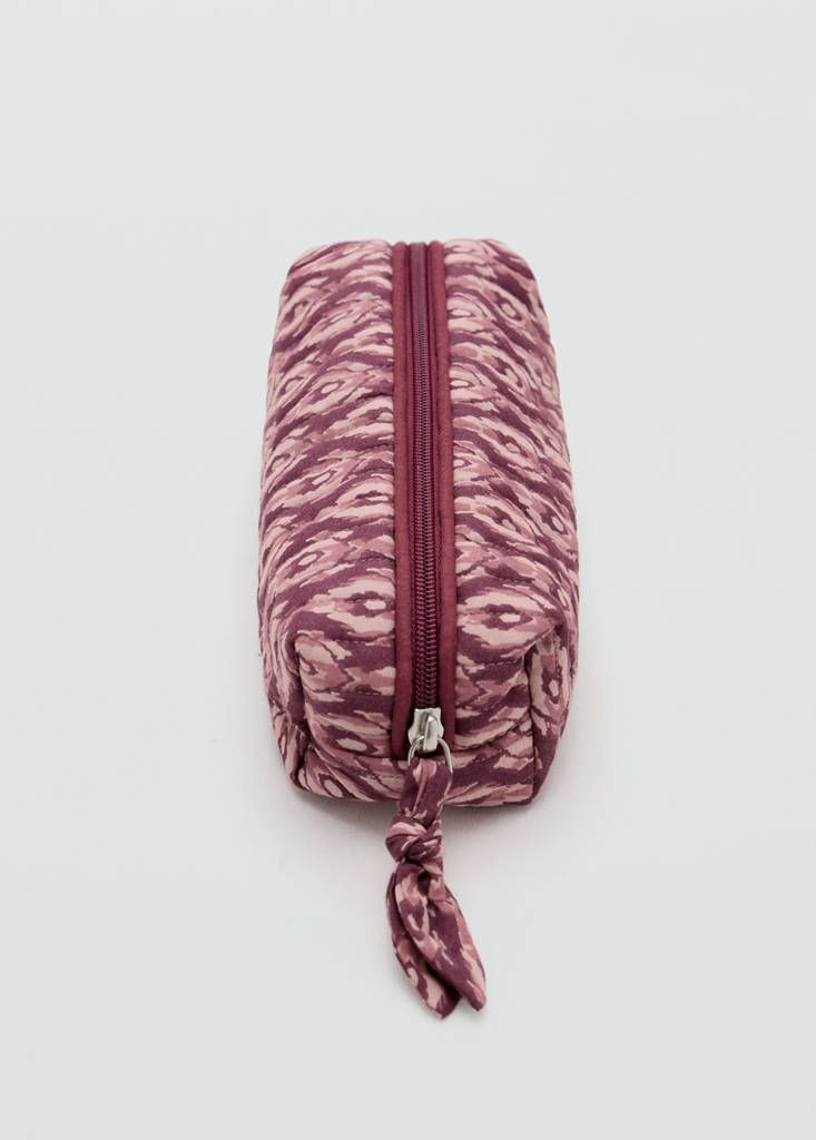 Printed cotton case — Pink