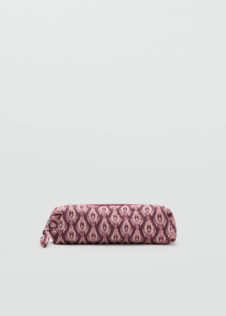 Printed cotton case — Pink