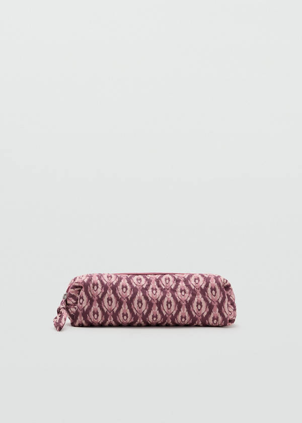 Printed cotton case — Pink