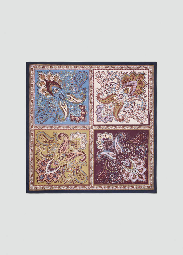 Paisley print scarf — Maroon