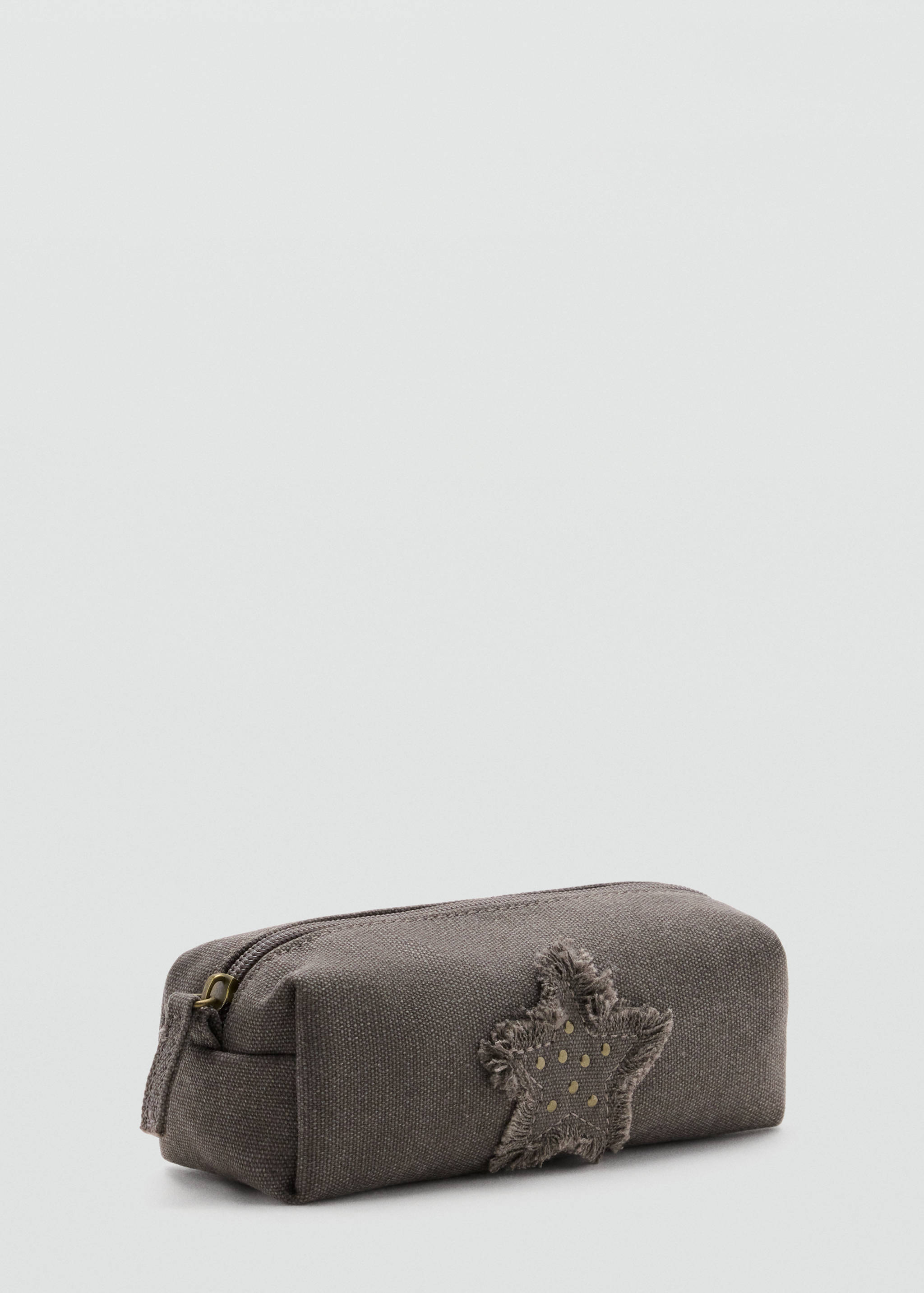 Embroidered star-studded pouch - Medium plane