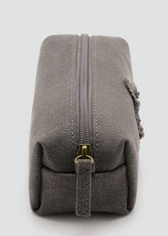 Embroidered star-studded pouch — Light Heather Grey 3