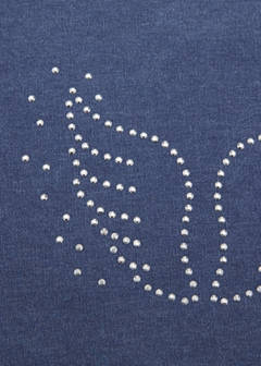 Laptop case with strass detail — Blue 3