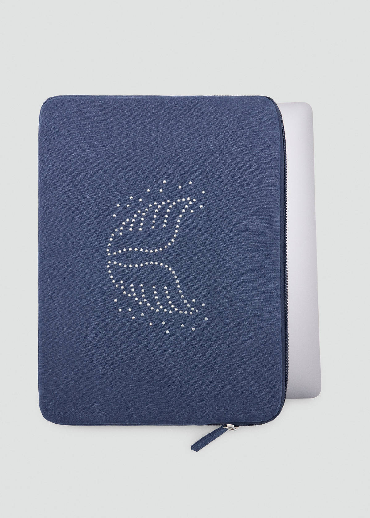 Laptop case with strass detail — Blue