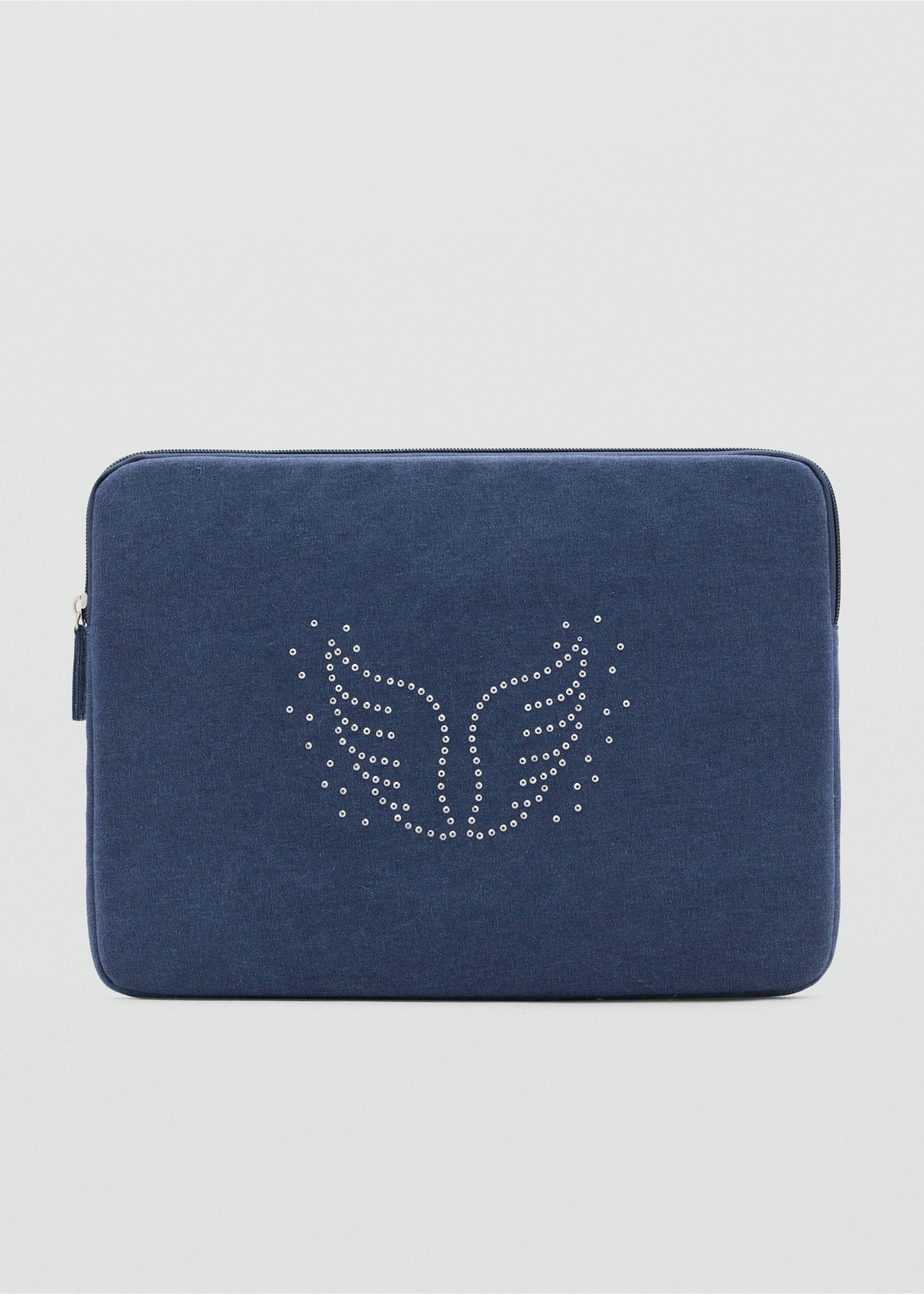 Laptop case with strass detail - Article without model, Blue. Ref: 37044415-00.