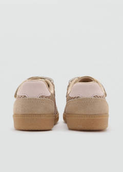 Velcro texture trainers — Beige 4