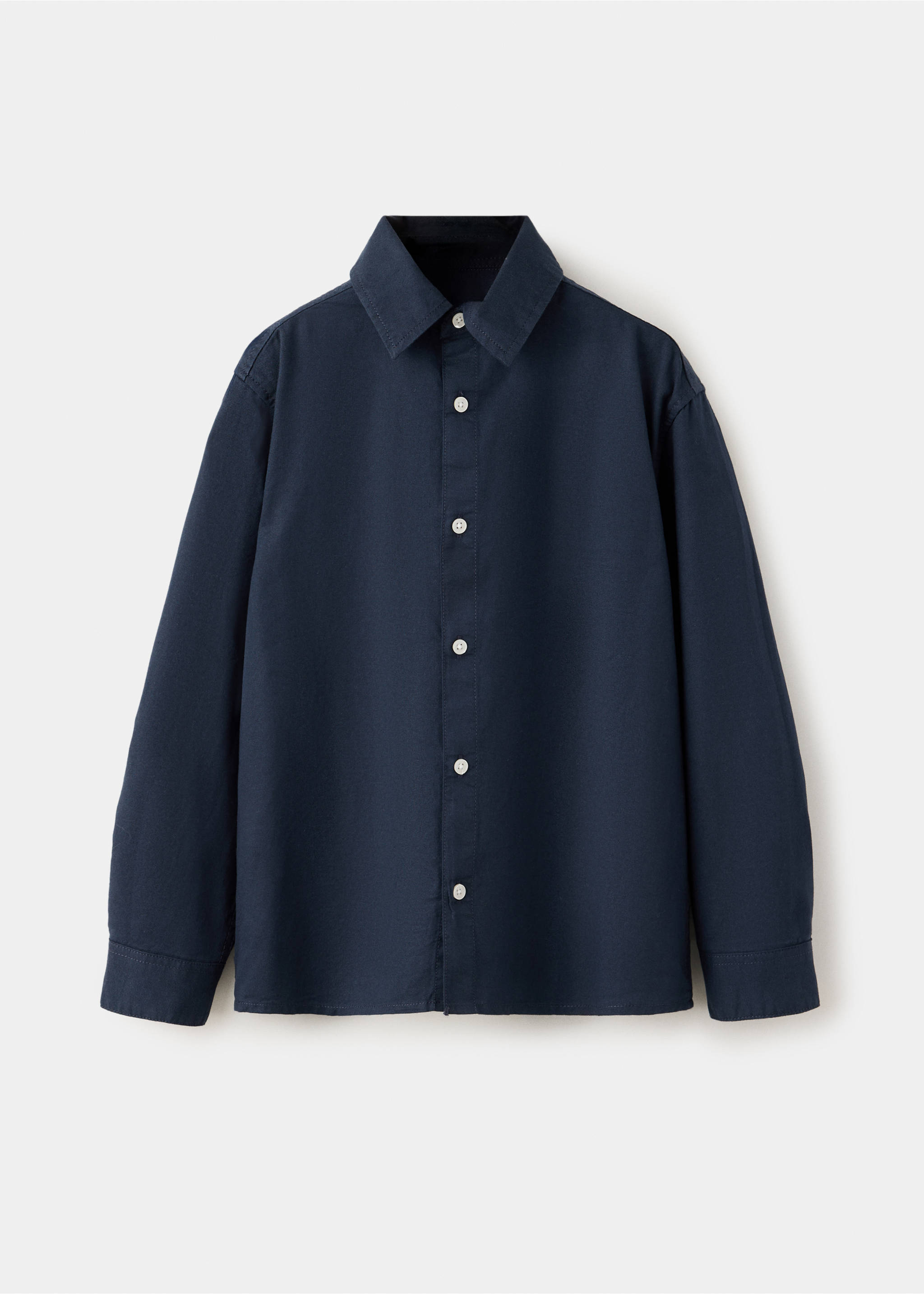 Chemise piqué coton - Article sans modèle, Bleu marine. Ref: 37044418-00.
